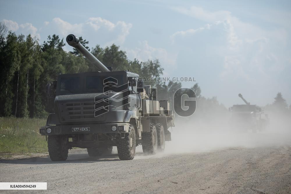 French CAESAR self-propelled guns