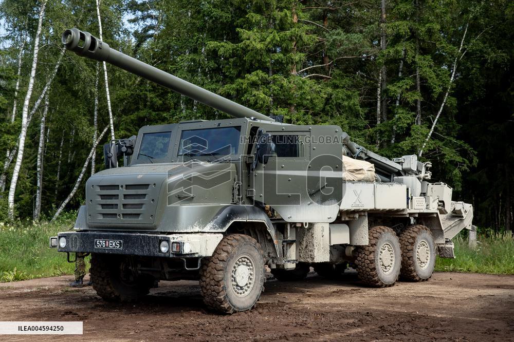 French CAESAR self-propelled guns