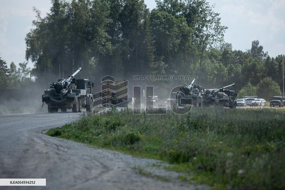 French CAESAR self-propelled guns