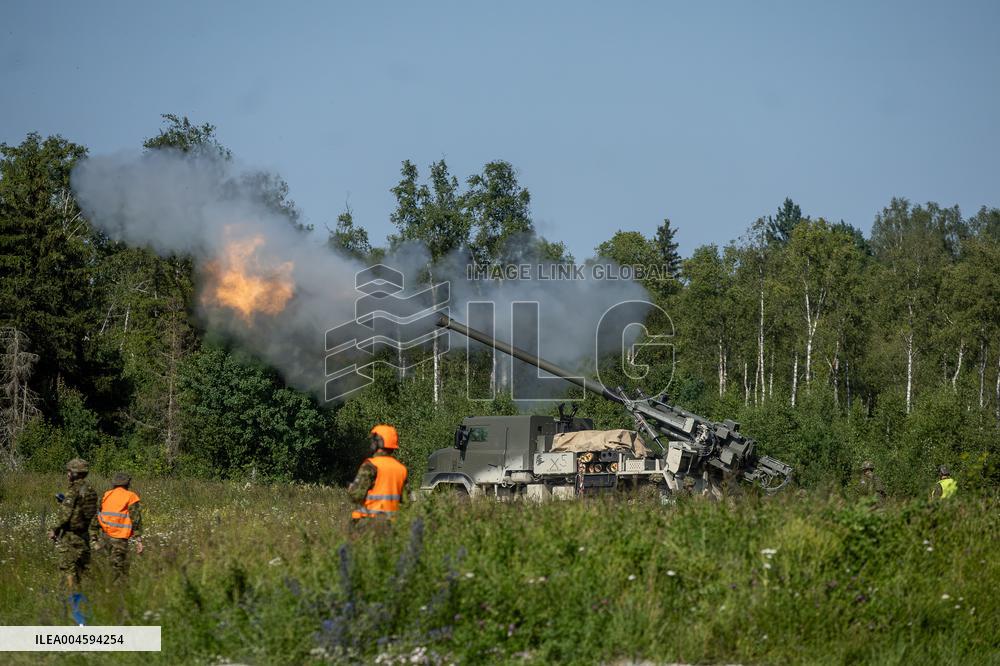 French CAESAR self-propelled guns