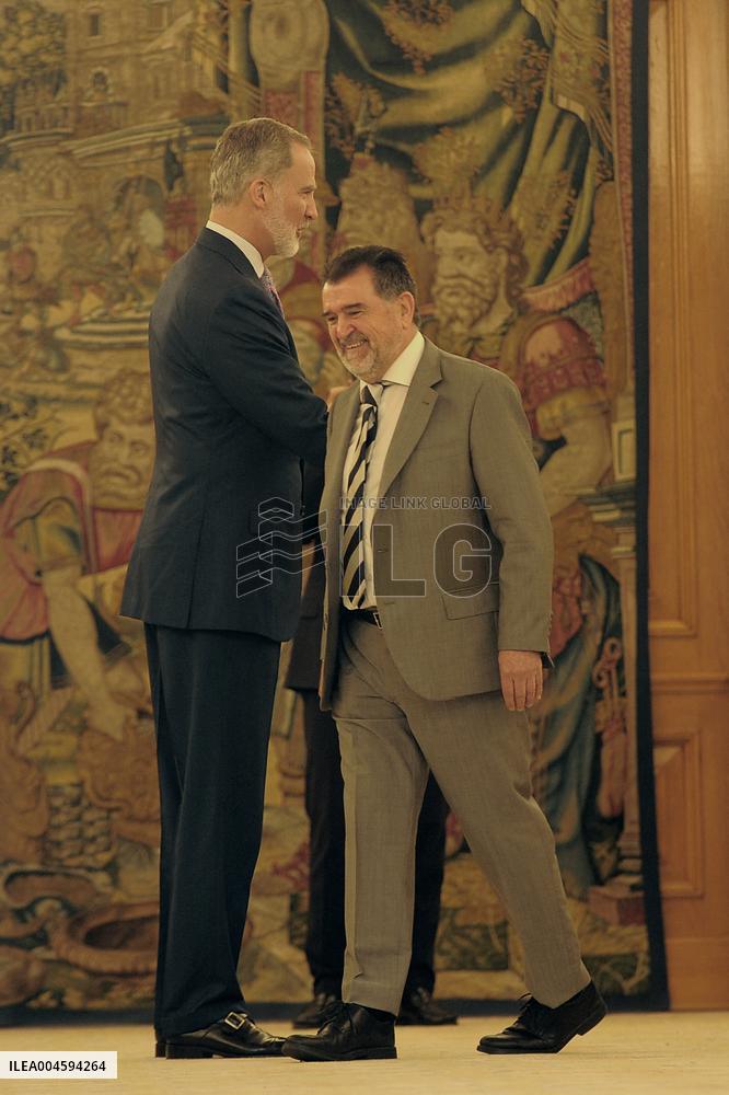 King Felipe Receives In Audience - Madrid
