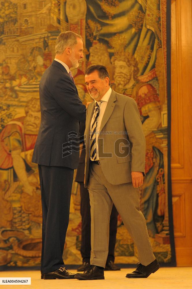 King Felipe Receives In Audience - Madrid