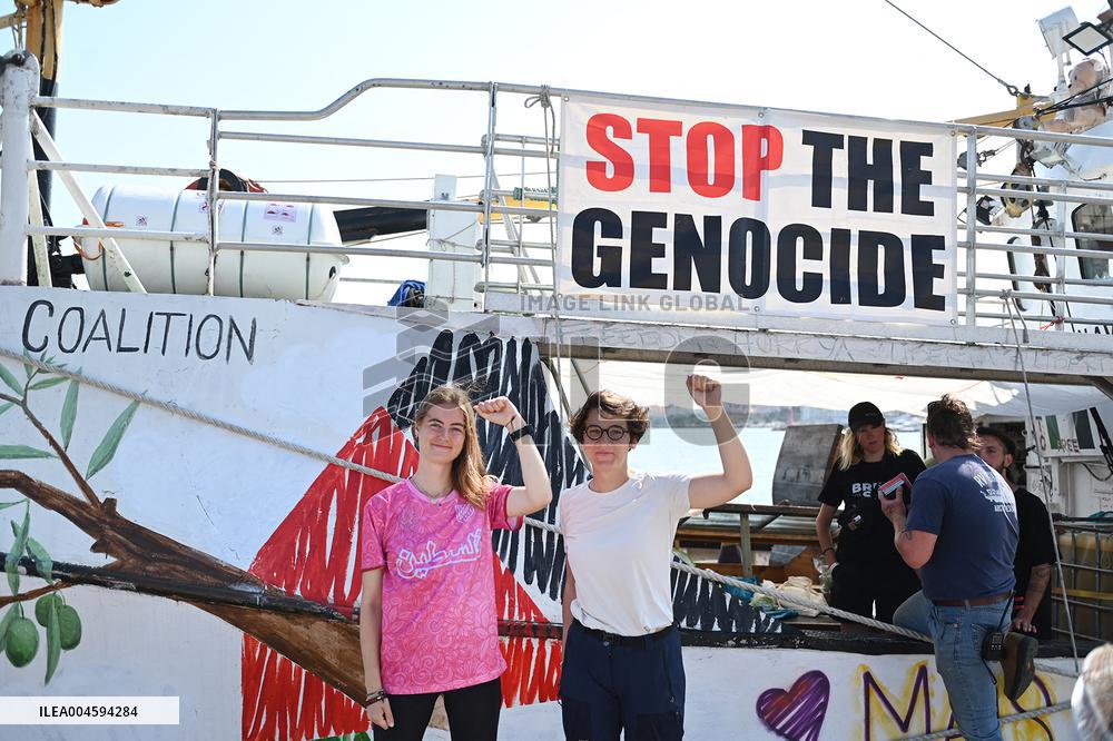 New Freedom Flotilla ship Handala sets sail to Gaza - Italy