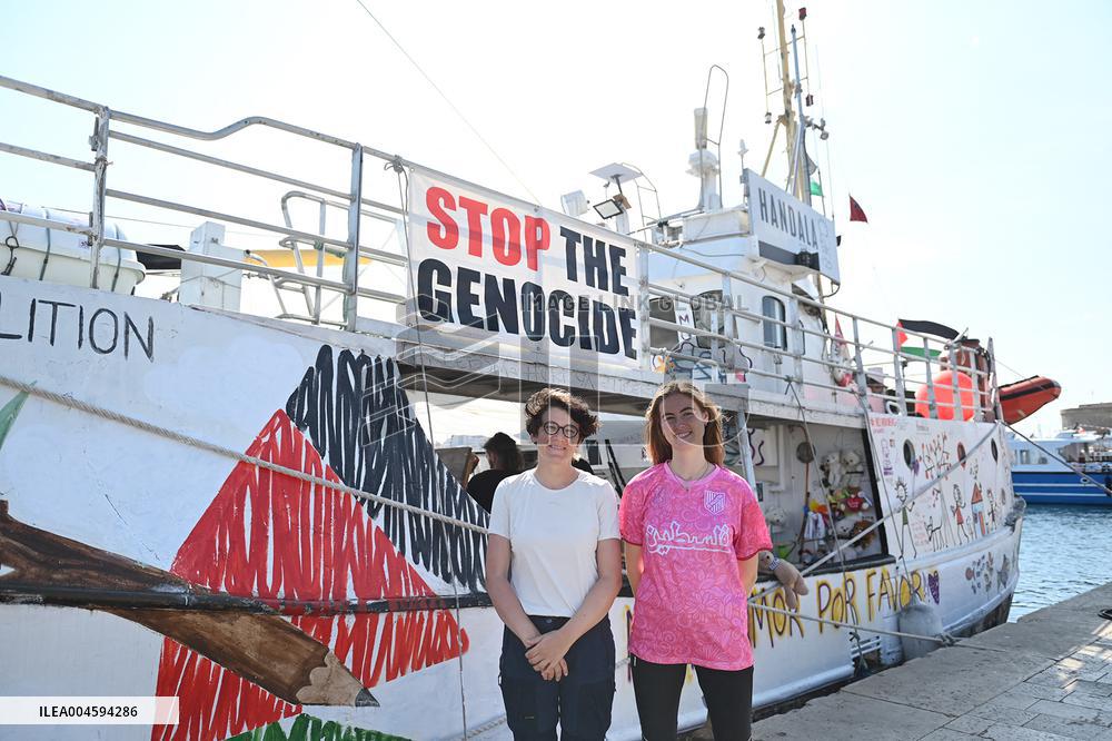 New Freedom Flotilla ship Handala sets sail to Gaza - Italy