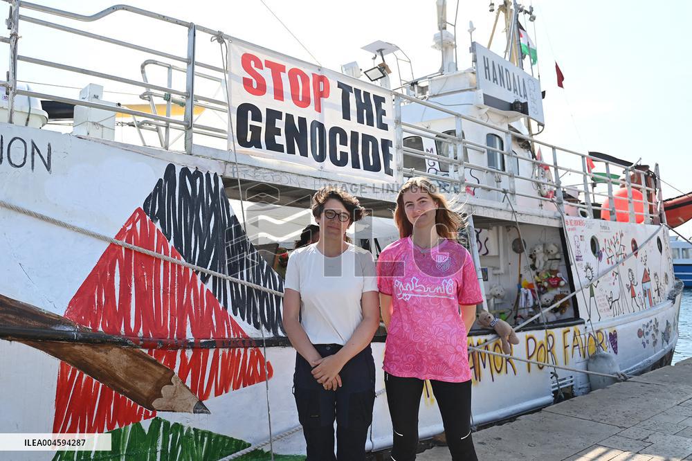 New Freedom Flotilla ship Handala sets sail to Gaza - Italy