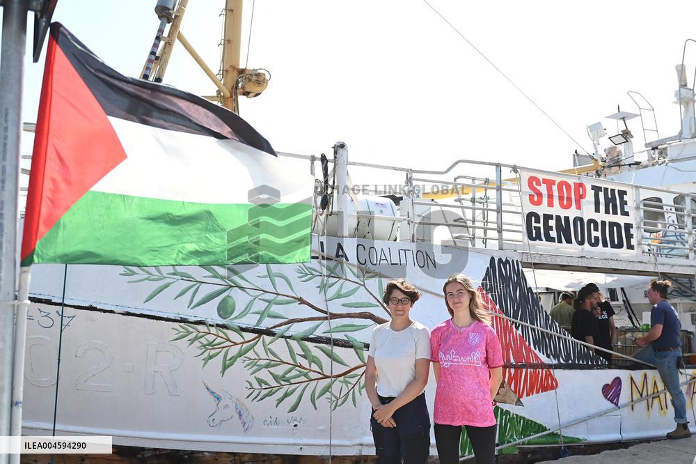 New Freedom Flotilla ship Handala sets sail to Gaza - Italy