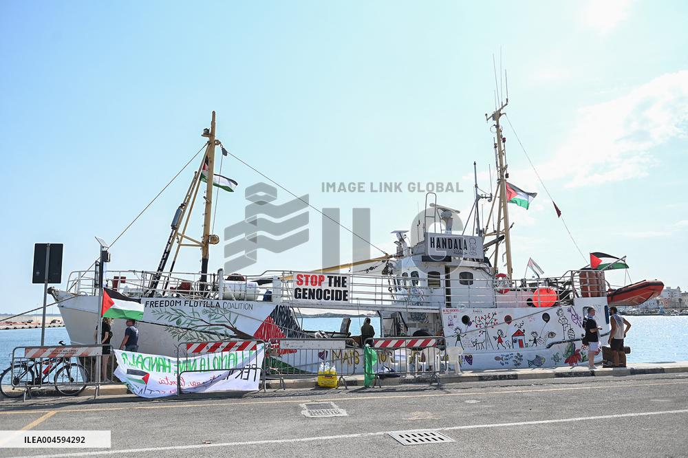 New Freedom Flotilla ship Handala sets sail to Gaza - Italy