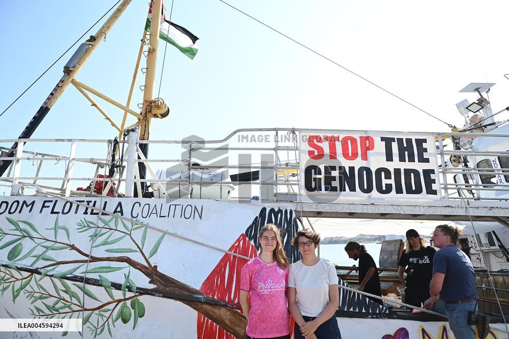 New Freedom Flotilla ship Handala sets sail to Gaza - Italy