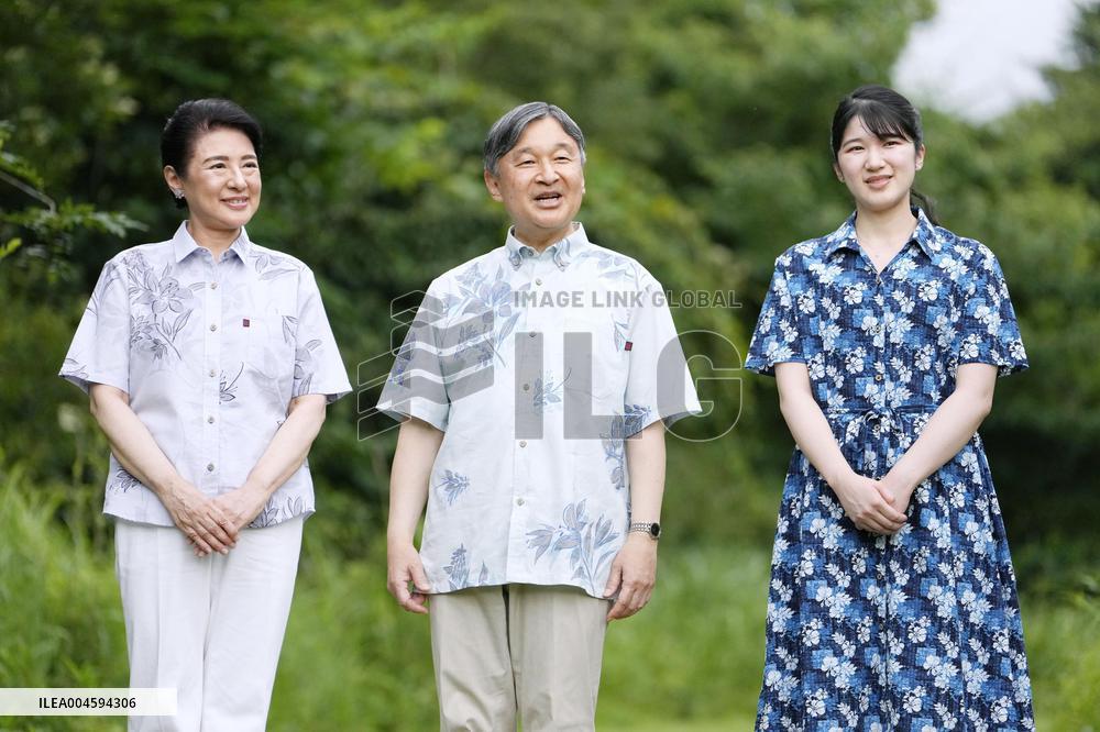 Japan imperial family at villa in Tochigi Pref.