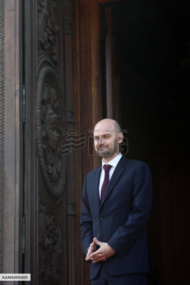 Jean-Noel Barrot Receives Johann Wadephul - Paris