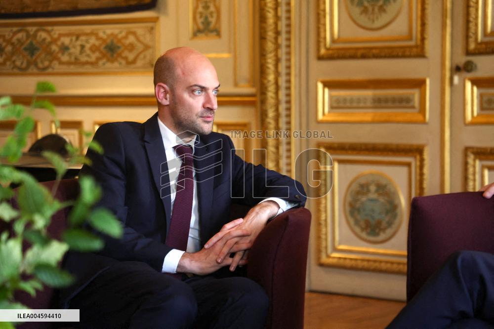 Jean-Noel Barrot Receives Johann Wadephul - Paris