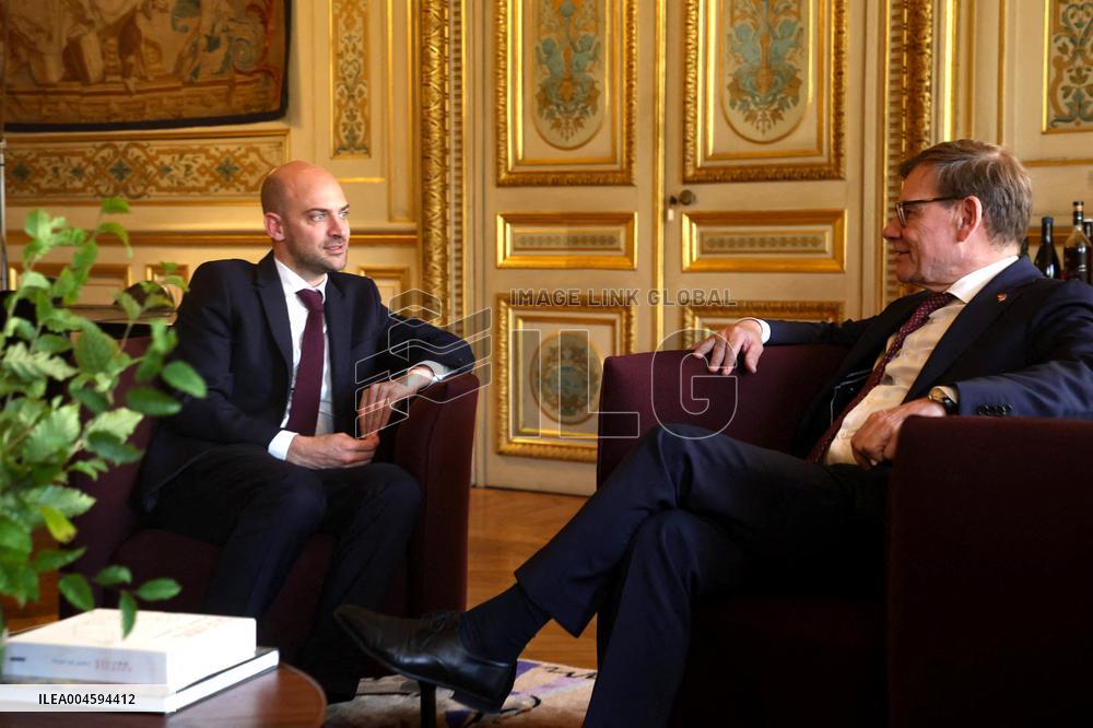 Jean-Noel Barrot Receives Johann Wadephul - Paris