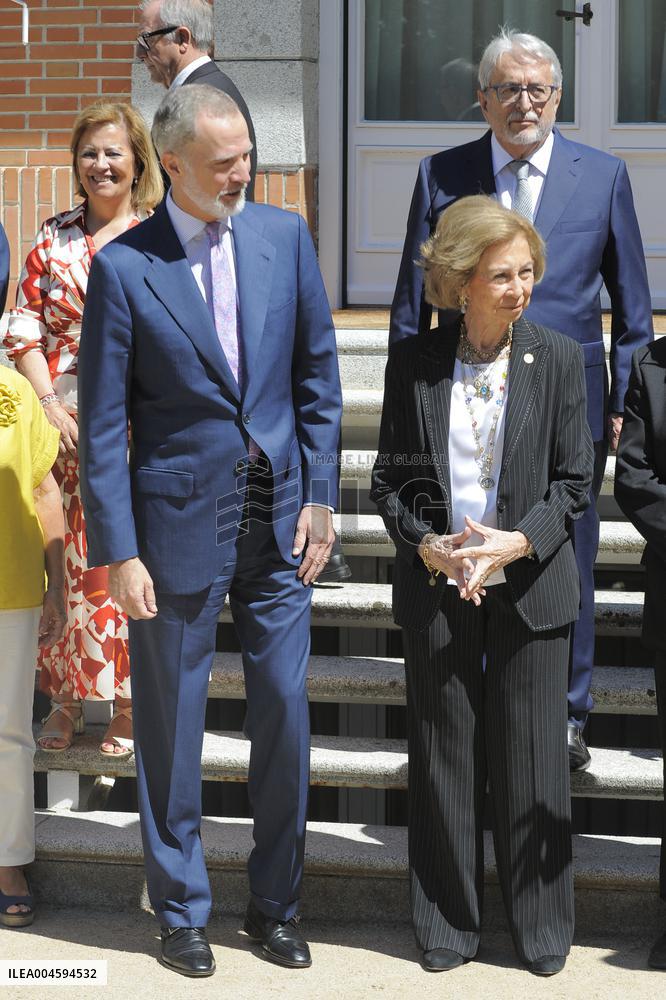 King Felipe And Queen Sofia Receives In Audience - Madrid