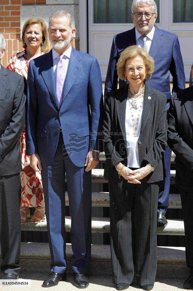 King Felipe And Queen Sofia Receives In Audience - Madrid