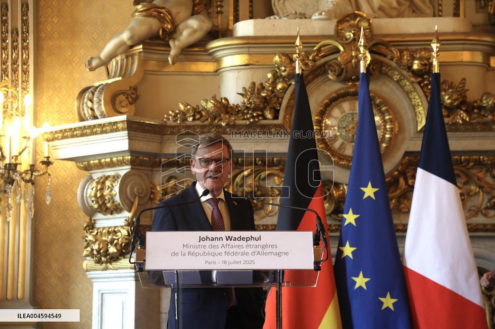 Wadephul and Barrot Hold Joint Press Conference - Paris