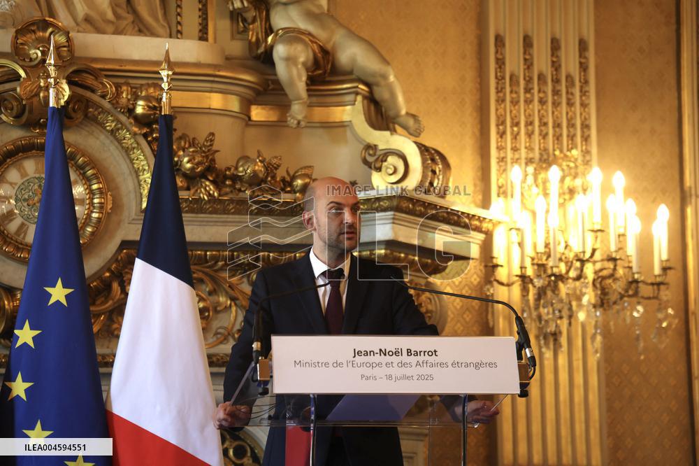 Wadephul and Barrot Hold Joint Press Conference - Paris