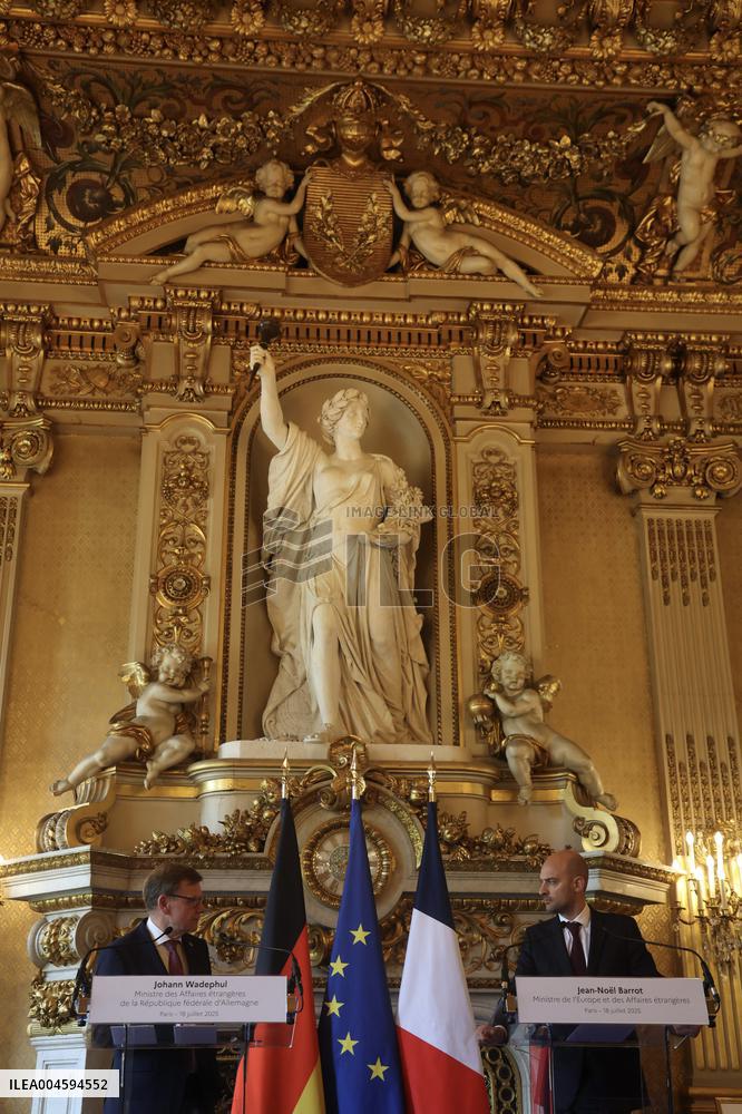 Wadephul and Barrot Hold Joint Press Conference - Paris