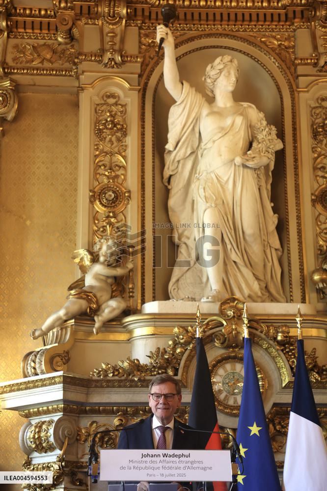 Wadephul and Barrot Hold Joint Press Conference - Paris