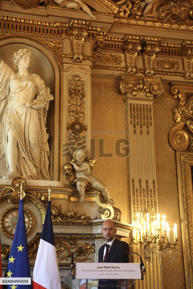 Wadephul and Barrot Hold Joint Press Conference - Paris