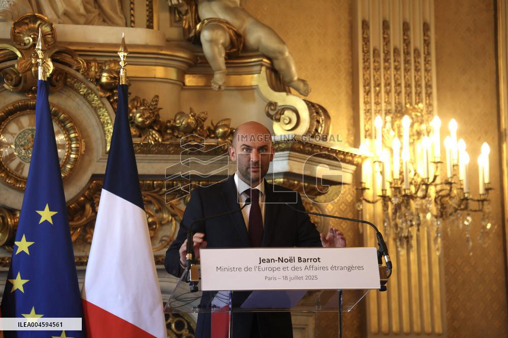 Wadephul and Barrot Hold Joint Press Conference - Paris