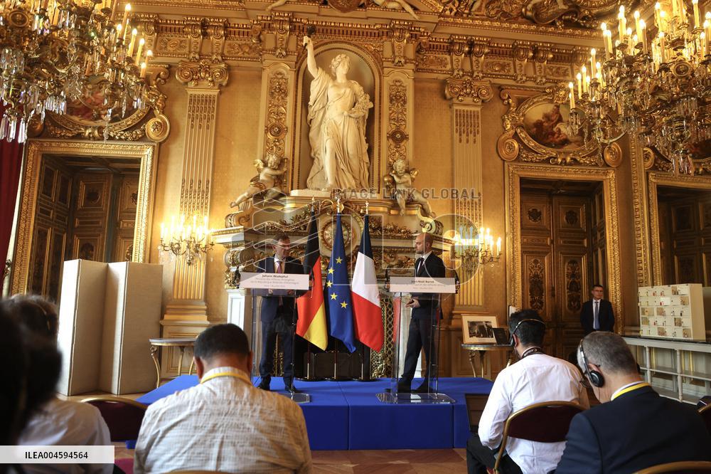 Wadephul and Barrot Hold Joint Press Conference - Paris