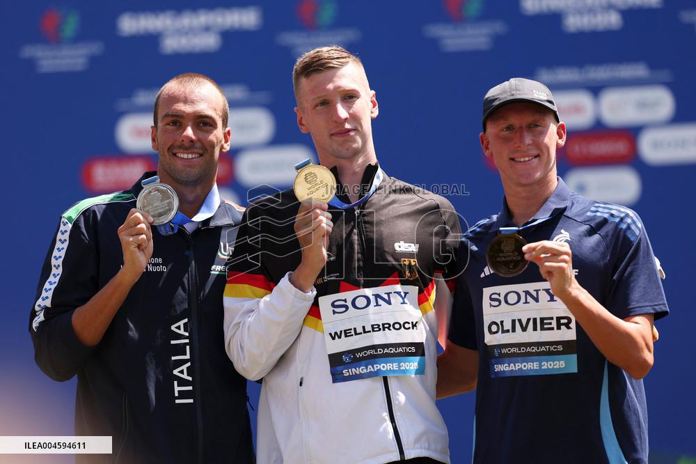 Marc-Antoine Olivier Takes Bronze in 5km Open Water - Singapore