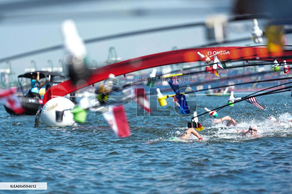 Marc-Antoine Olivier Takes Bronze in 5km Open Water - Singapore