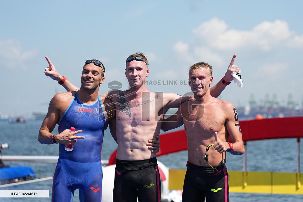 Marc-Antoine Olivier Takes Bronze in 5km Open Water - Singapore