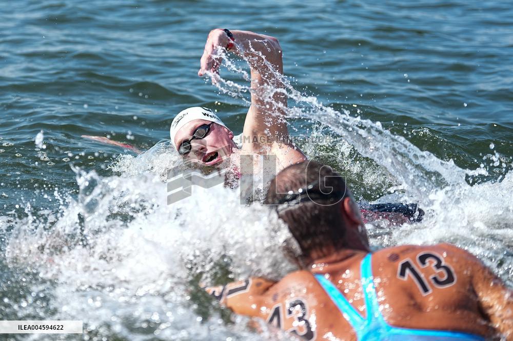 Marc-Antoine Olivier Takes Bronze in 5km Open Water - Singapore