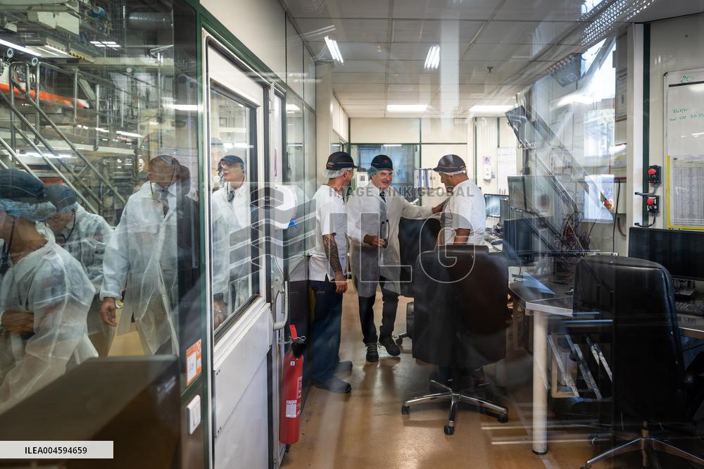 Annie Genevard Visits Panzani Plant - France