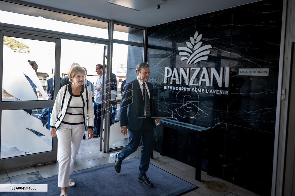 Annie Genevard Visits Panzani Plant - France