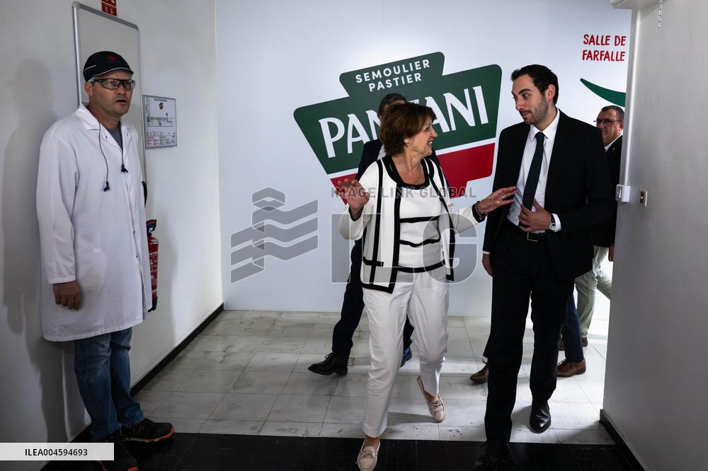 Annie Genevard Visits Panzani Plant - France