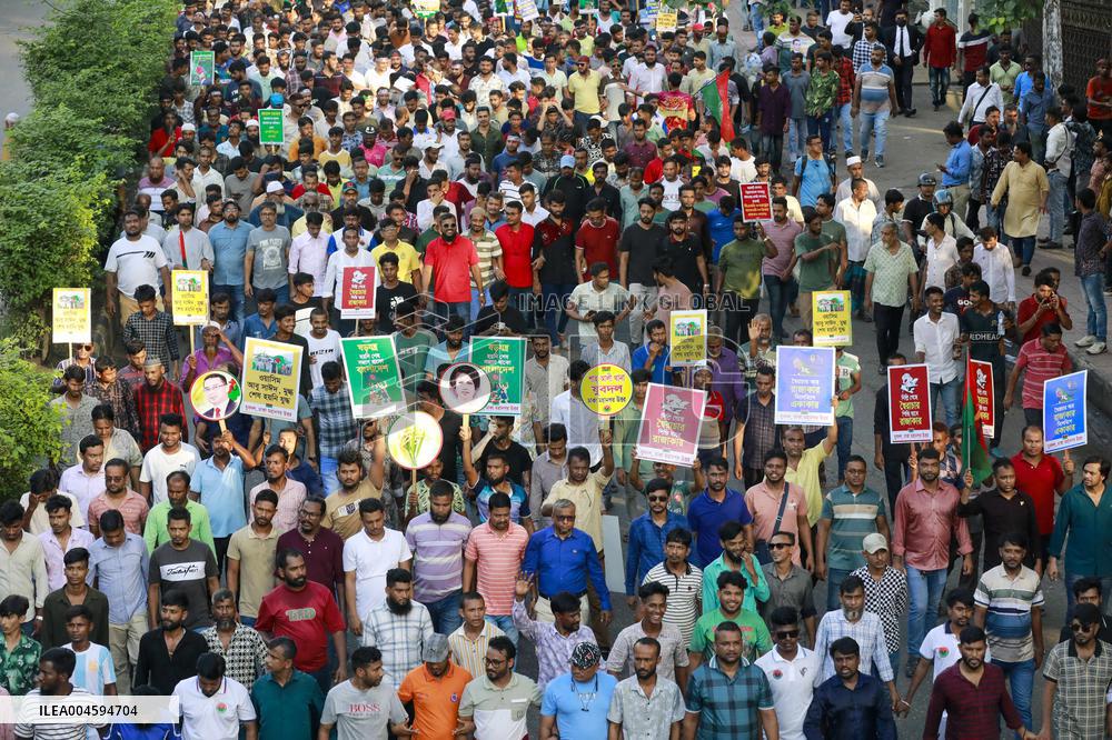 Jubo Dal Protests Law and Order Issues in Dhaka - Bangladesh