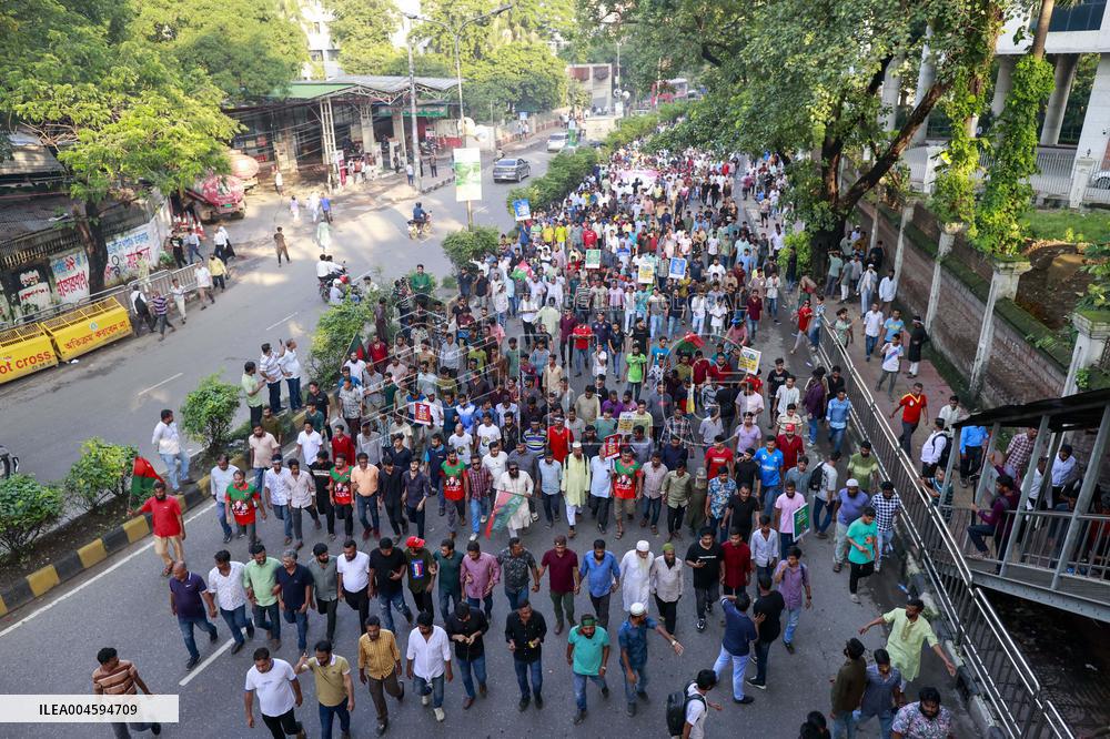 Jubo Dal Protests Law and Order Issues in Dhaka - Bangladesh