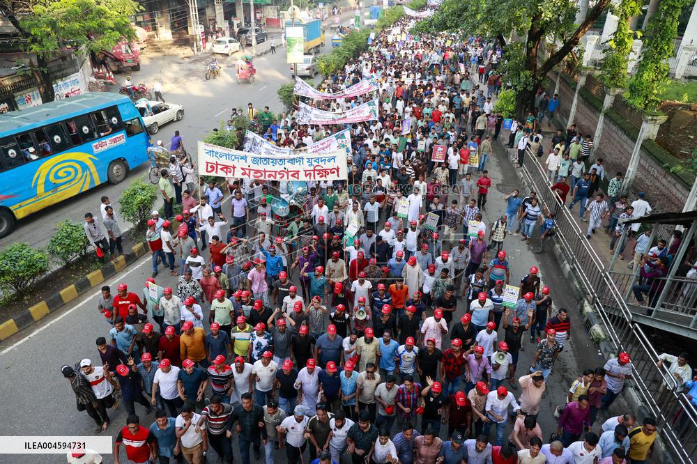 Jubo Dal Protests Law and Order Issues in Dhaka - Bangladesh