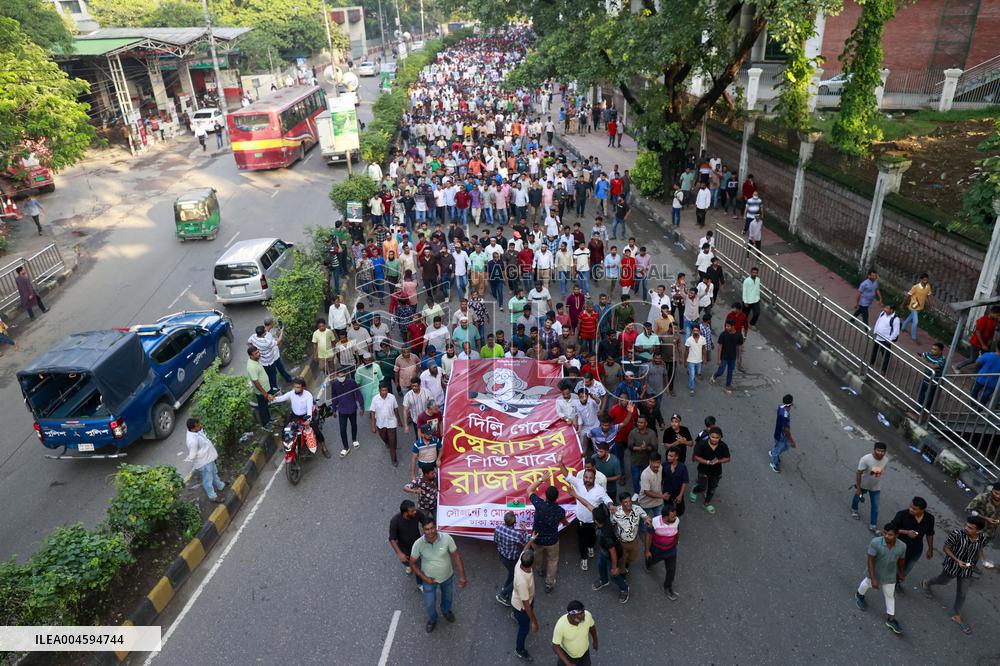 Jubo Dal Protests Law and Order Issues in Dhaka - Bangladesh