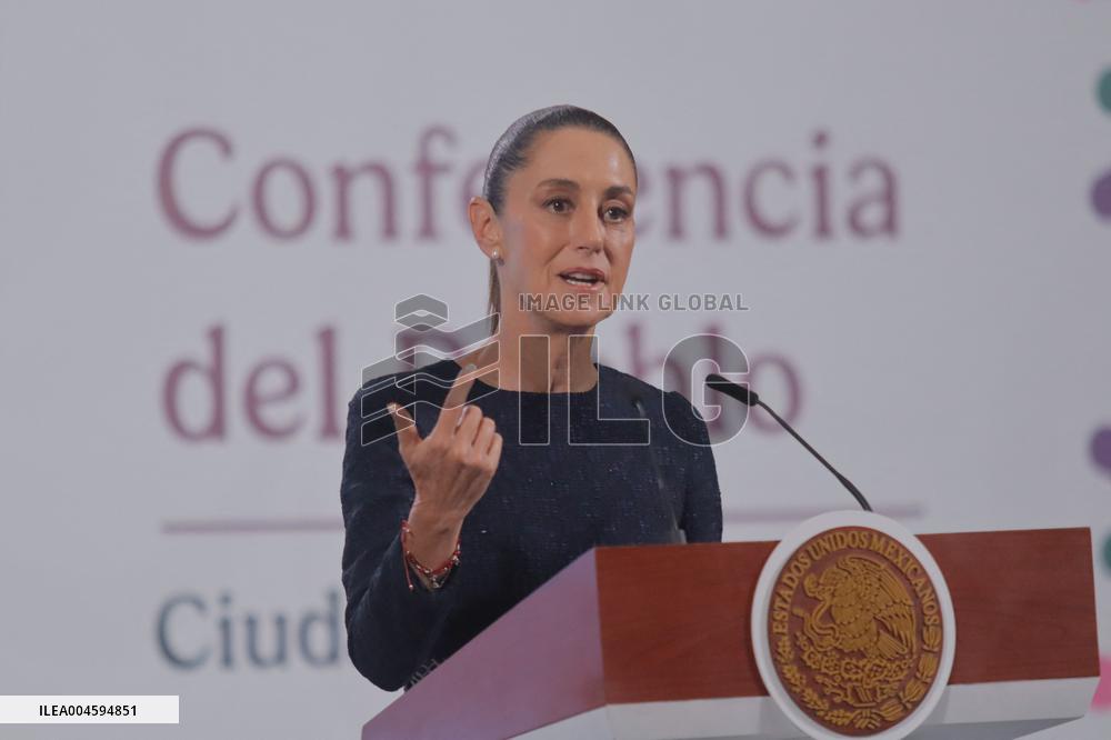 President Claudia Sheinbaum Holds Briefing - Mexico