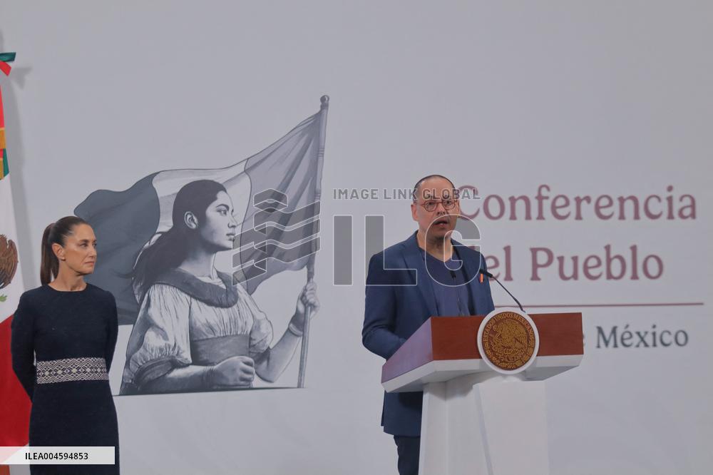 President Claudia Sheinbaum Holds Briefing - Mexico