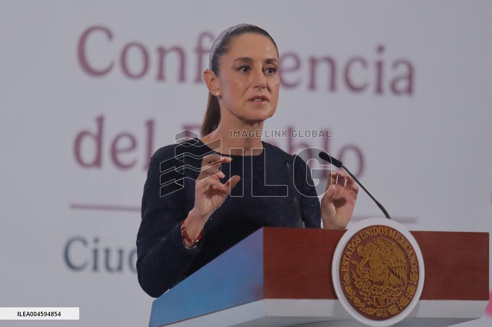 President Claudia Sheinbaum Holds Briefing - Mexico
