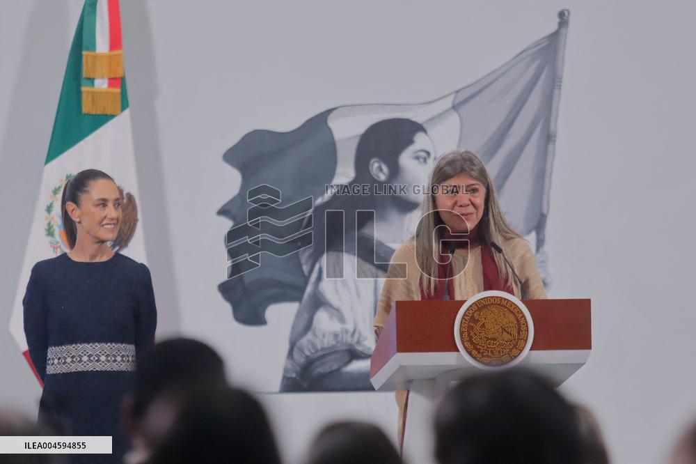 President Claudia Sheinbaum Holds Briefing - Mexico