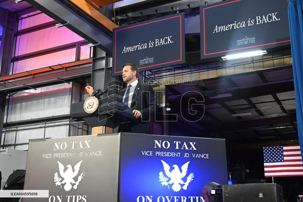 VP Vance speaks on the “One Big Beautiful Bill” in West Pittston, PA