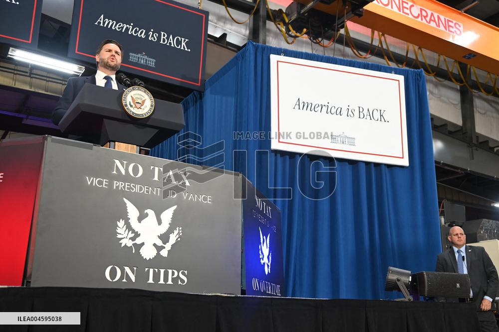 VP Vance speaks on the “One Big Beautiful Bill” in West Pittston, PA