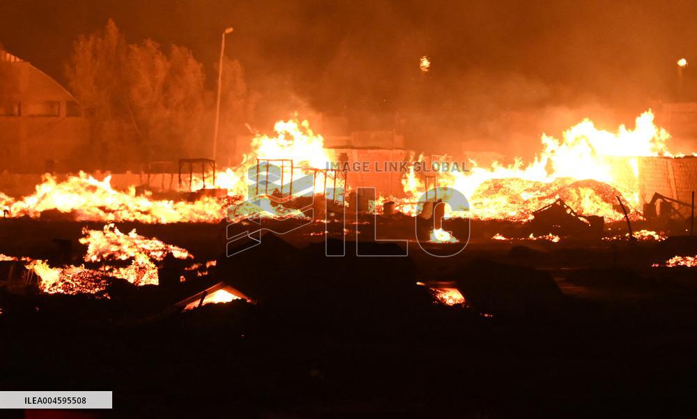 Warehouse Fire in Jahra Governorate - Kuwait