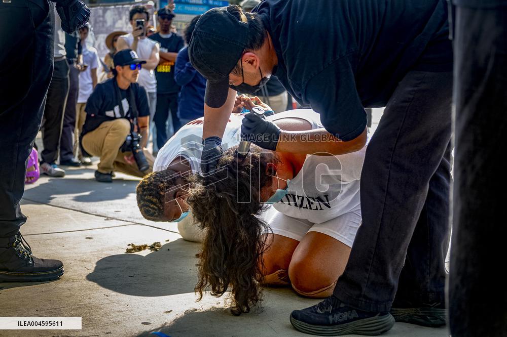 Anti-Ice Demonstration in Los Angeles - LA