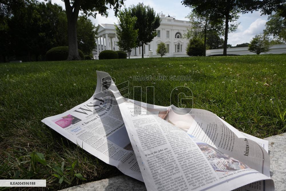 Illustration - Wall Street Journal at the White House - Washington