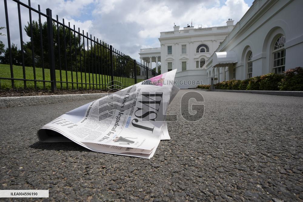 Illustration - Wall Street Journal at the White House - Washington