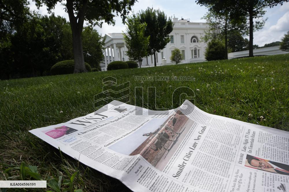 Illustration - Wall Street Journal at the White House - Washington