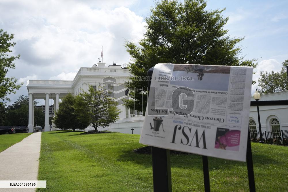 Illustration - Wall Street Journal at the White House - Washington