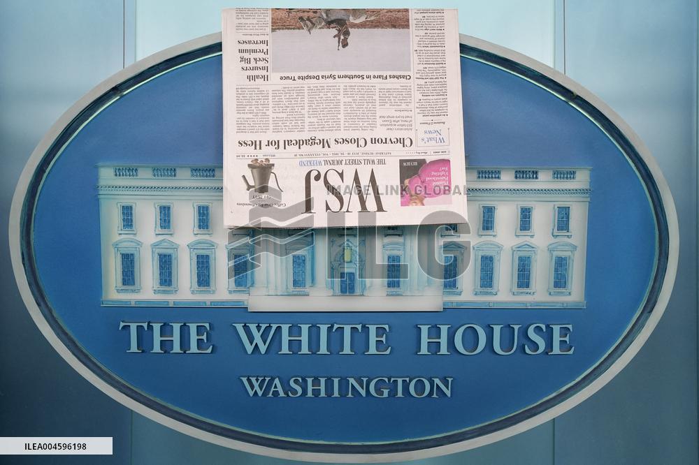 Illustration - Wall Street Journal at the White House - Washington