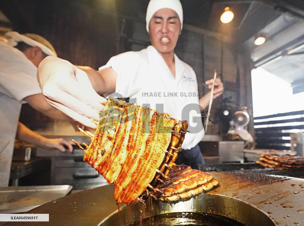 Eel-eating day in Japan